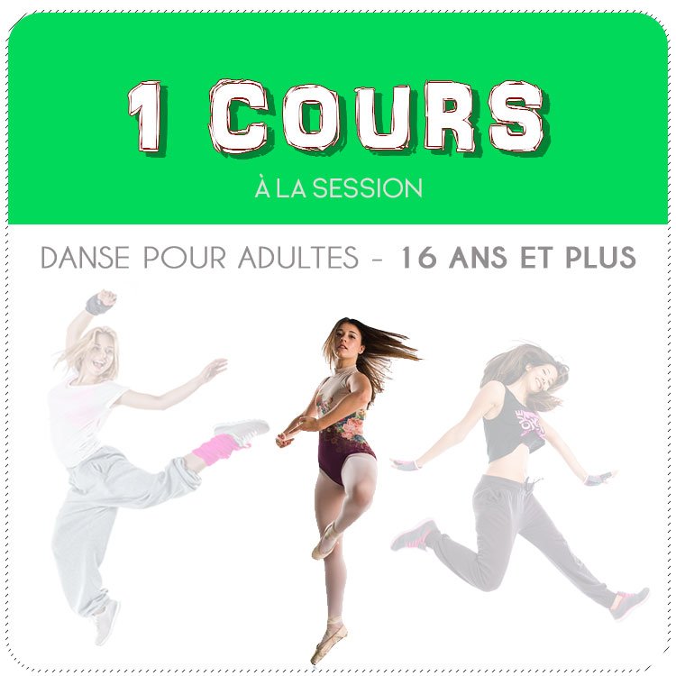 Inscription à 1 cours de danse