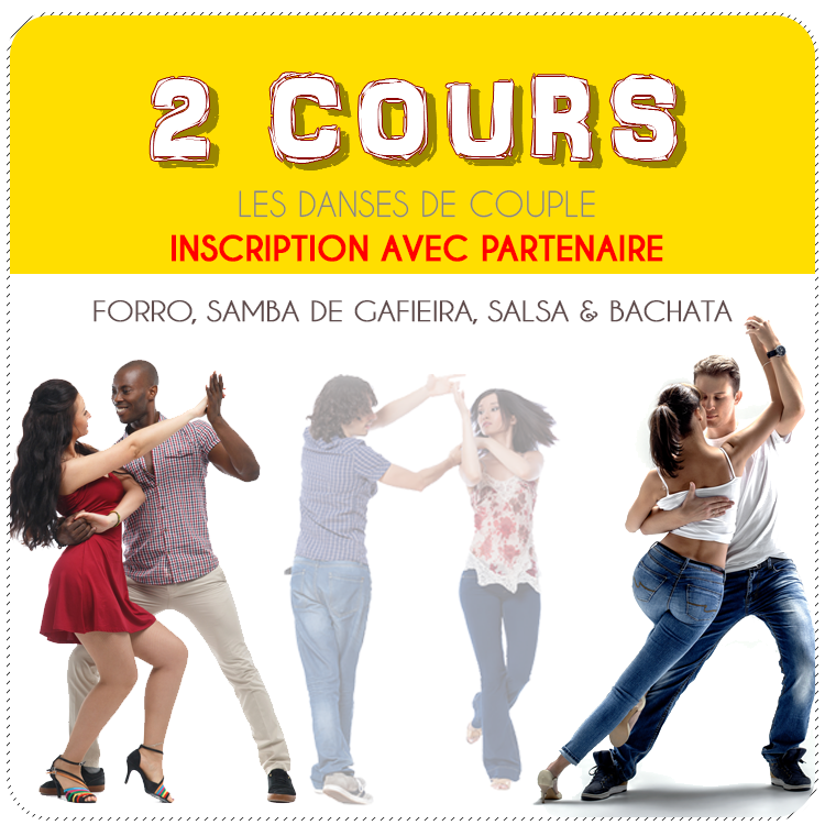 Inscription à 2 cours de danse