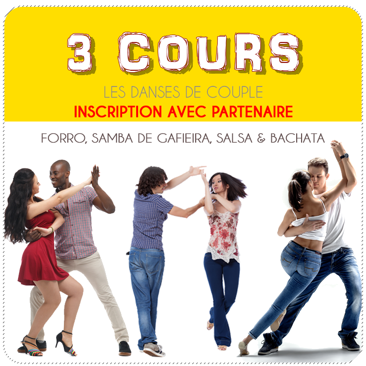 Inscription à 3 cours de danse