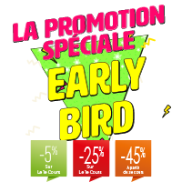Rabais early bird, Rabais Spéciaux des cours à la session